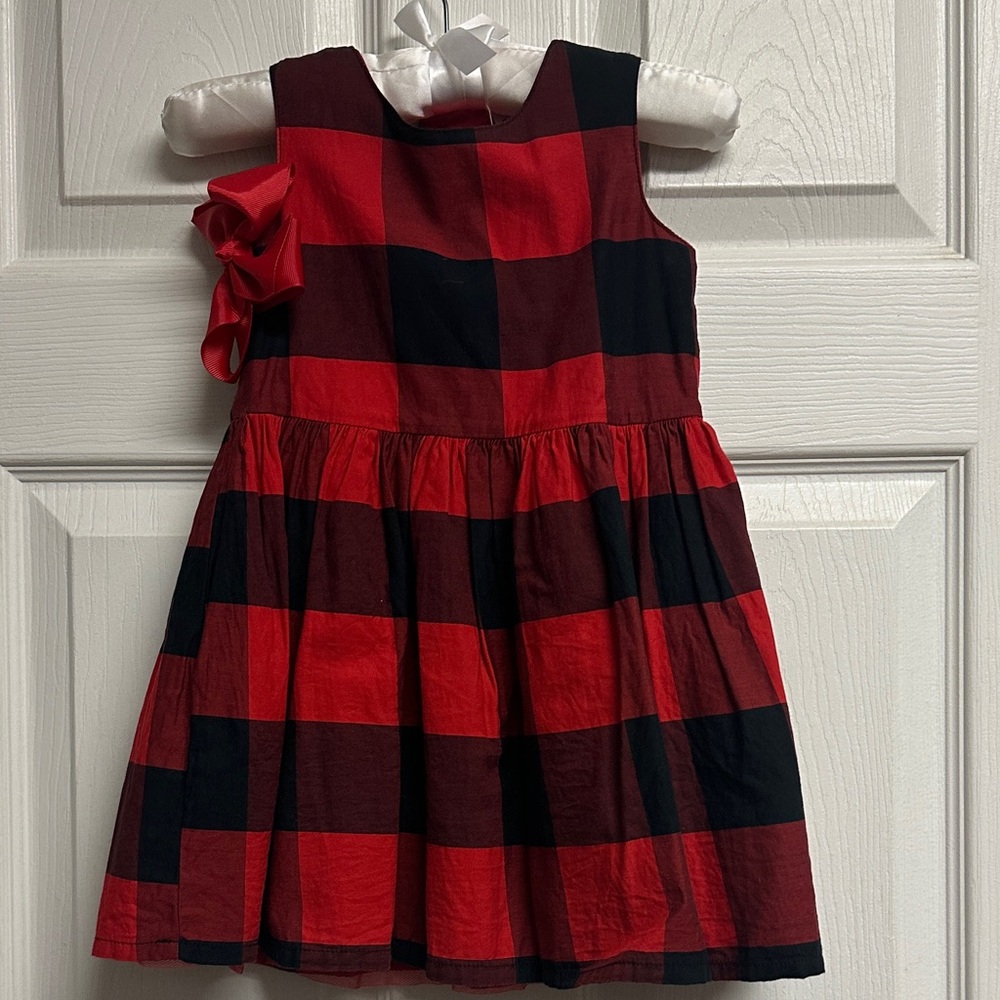 The Children's Place Red and Black Checkered Dress